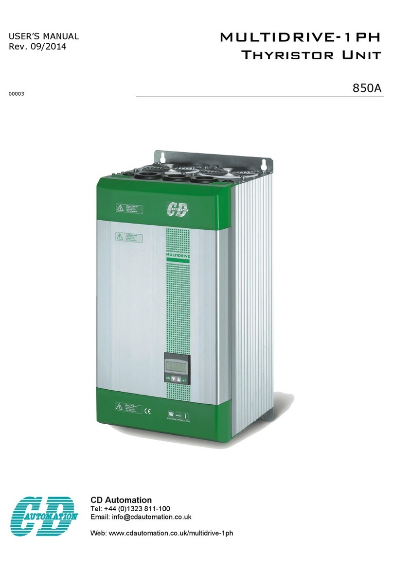 CD Automation MULTIDRIVE-1PH User manual