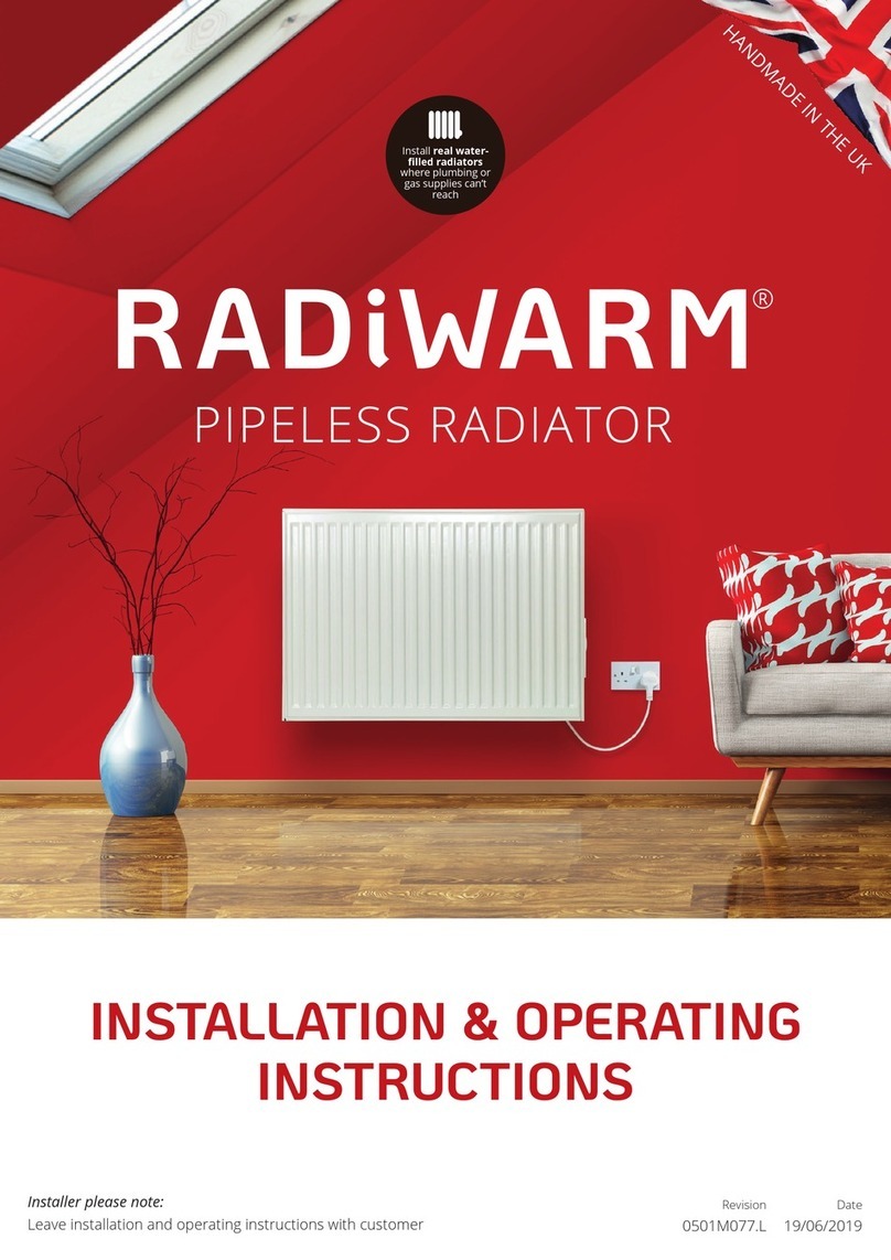 Radiwarm 3100 Installation & operating instructions