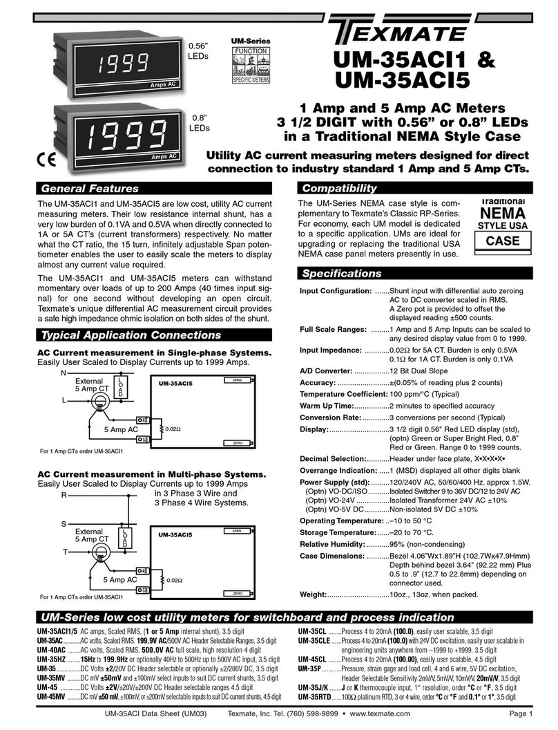 Texmate UM-35ACI1 datasheet