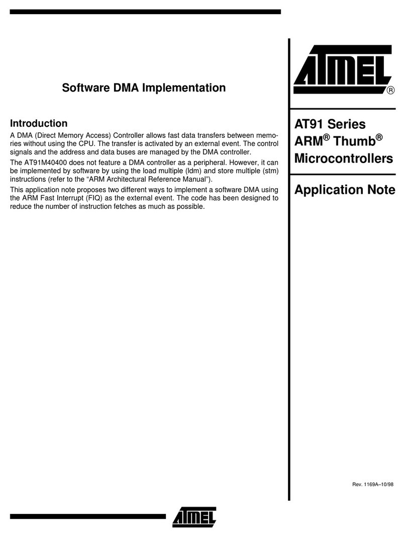 Atmel AT91 Series Installation and operating instructions