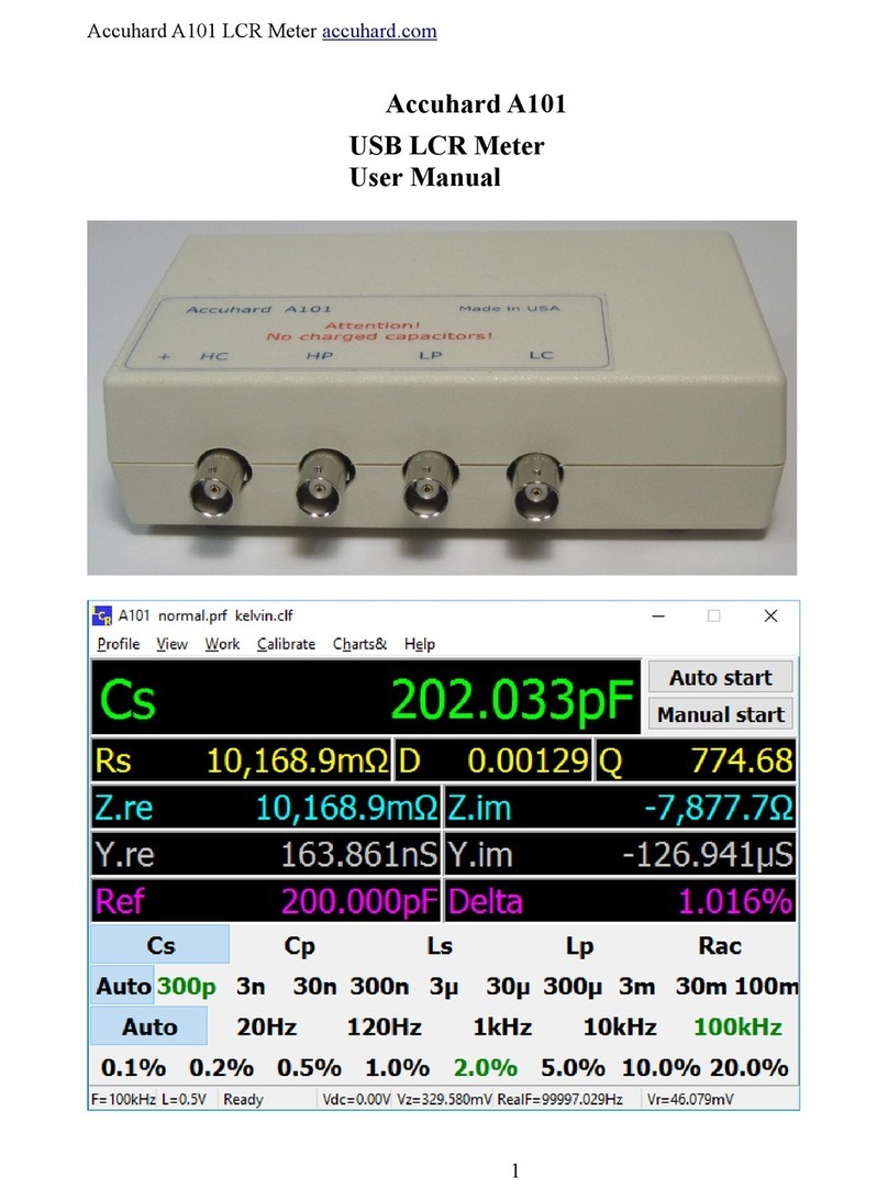 Accuhard A101 User manual