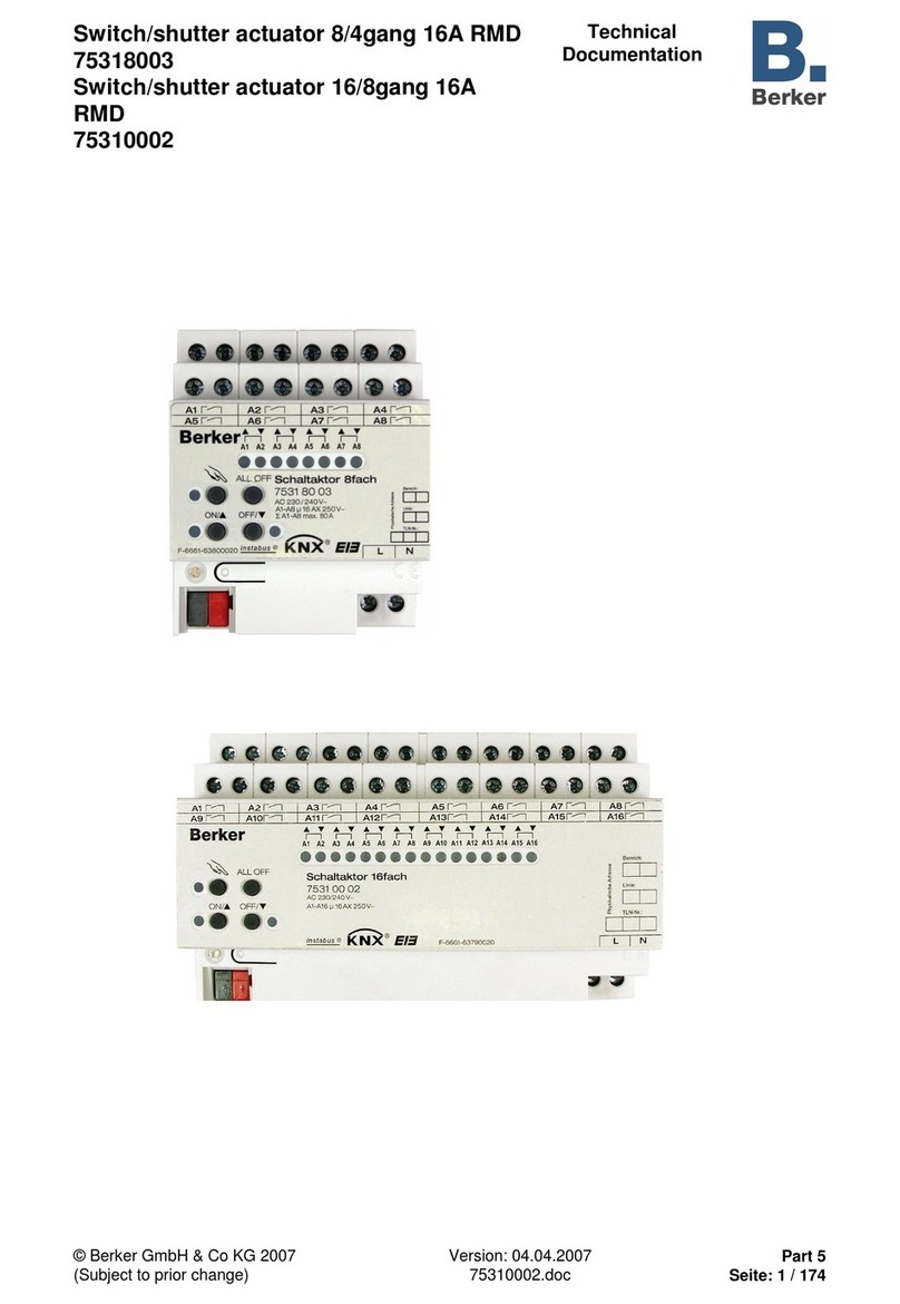 Berker 75318003 Technical documentation