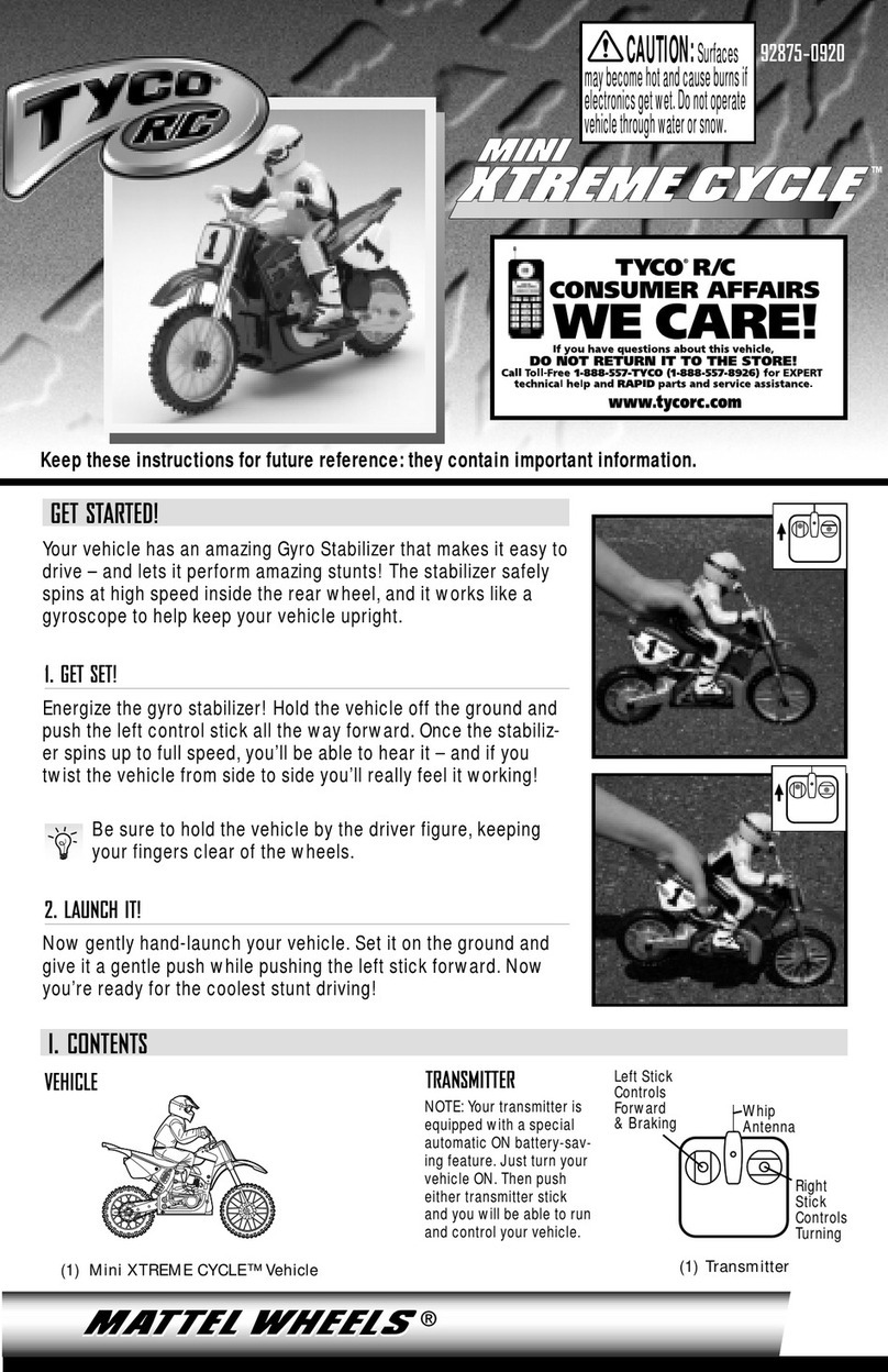 Tyco R/C Mini Xtreme Cycle manual Tyco R/C Mini Xtreme Cycle manual