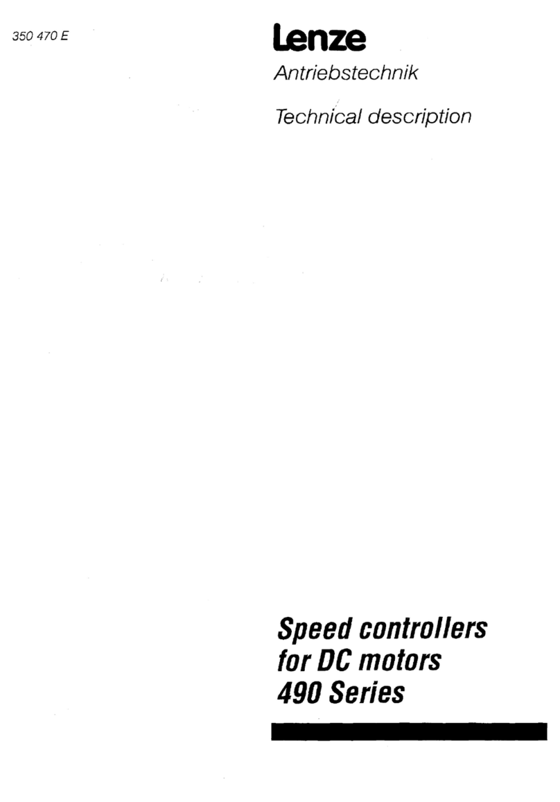 Lenze 490 Series Parts list manual