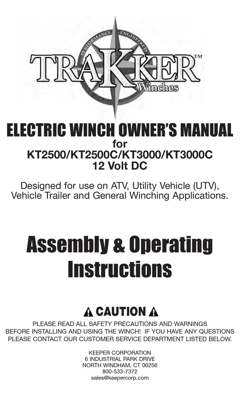 Keeper Trakker KT2500 Assembly & operating instructions
