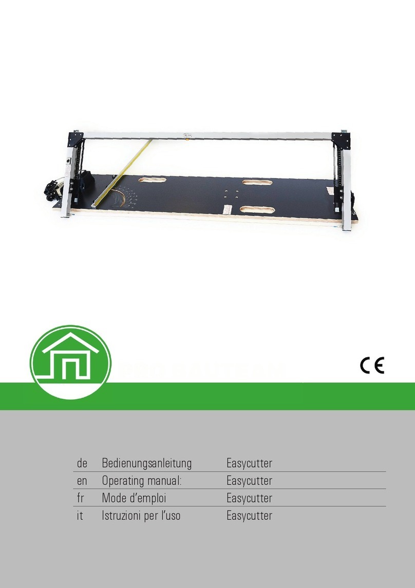 PRO BAUTEAM Easycutter Series operating manual