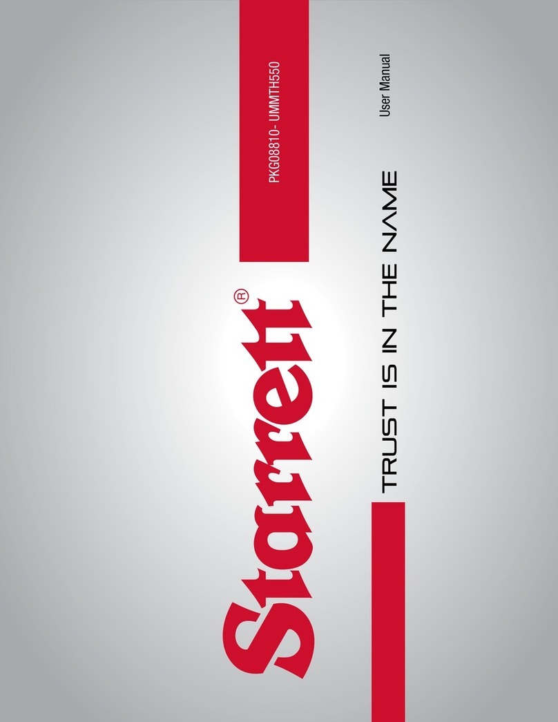 Starrett MTH-550 user manual