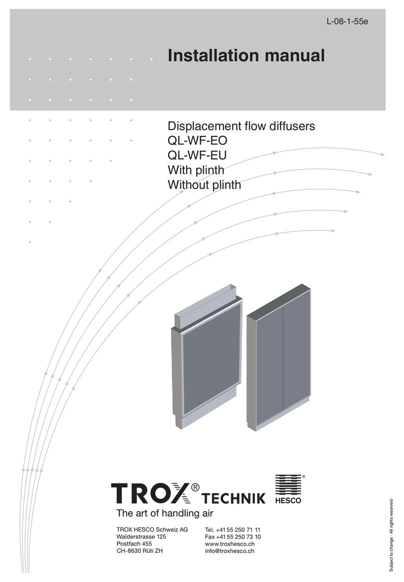 Trox Technik QL-WF-EO installation manual