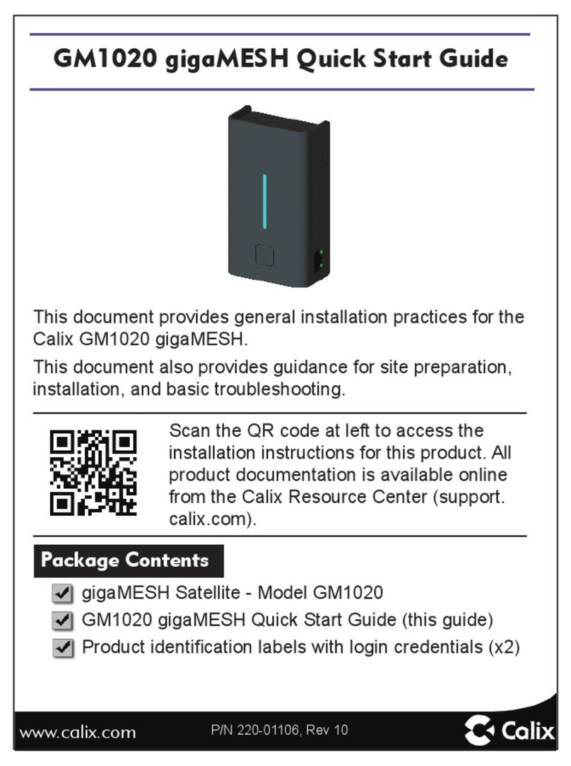 Calix GM1020 gigaMESH User manual