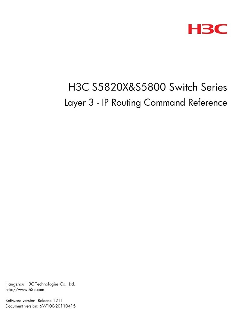 H3C s5820x series Command reference