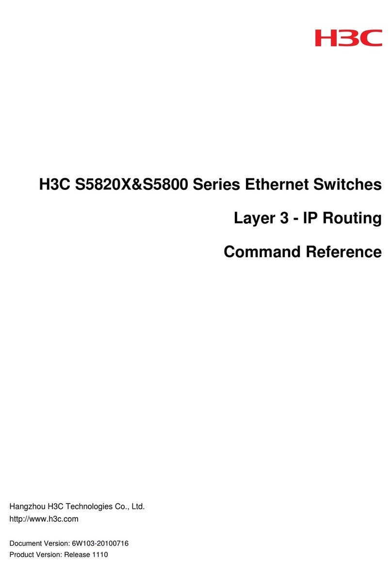 H3C s5820x series Installation manual