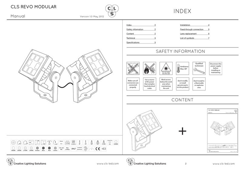 Creative Lighting Solutions REVO MODULAR User manual