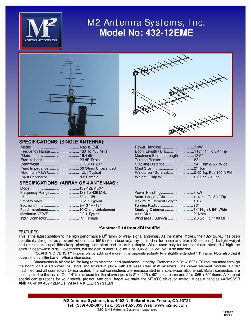 M2 Antenna Systems 432-12EME User manual