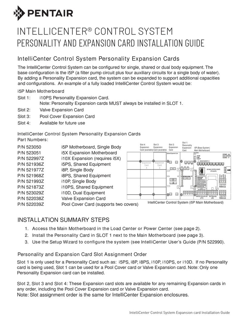 Pentair INTELLICENTER installation guide