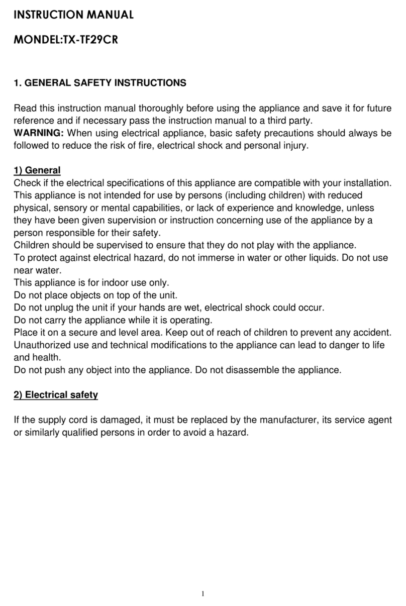 Challenge TX-TF29CR User manual