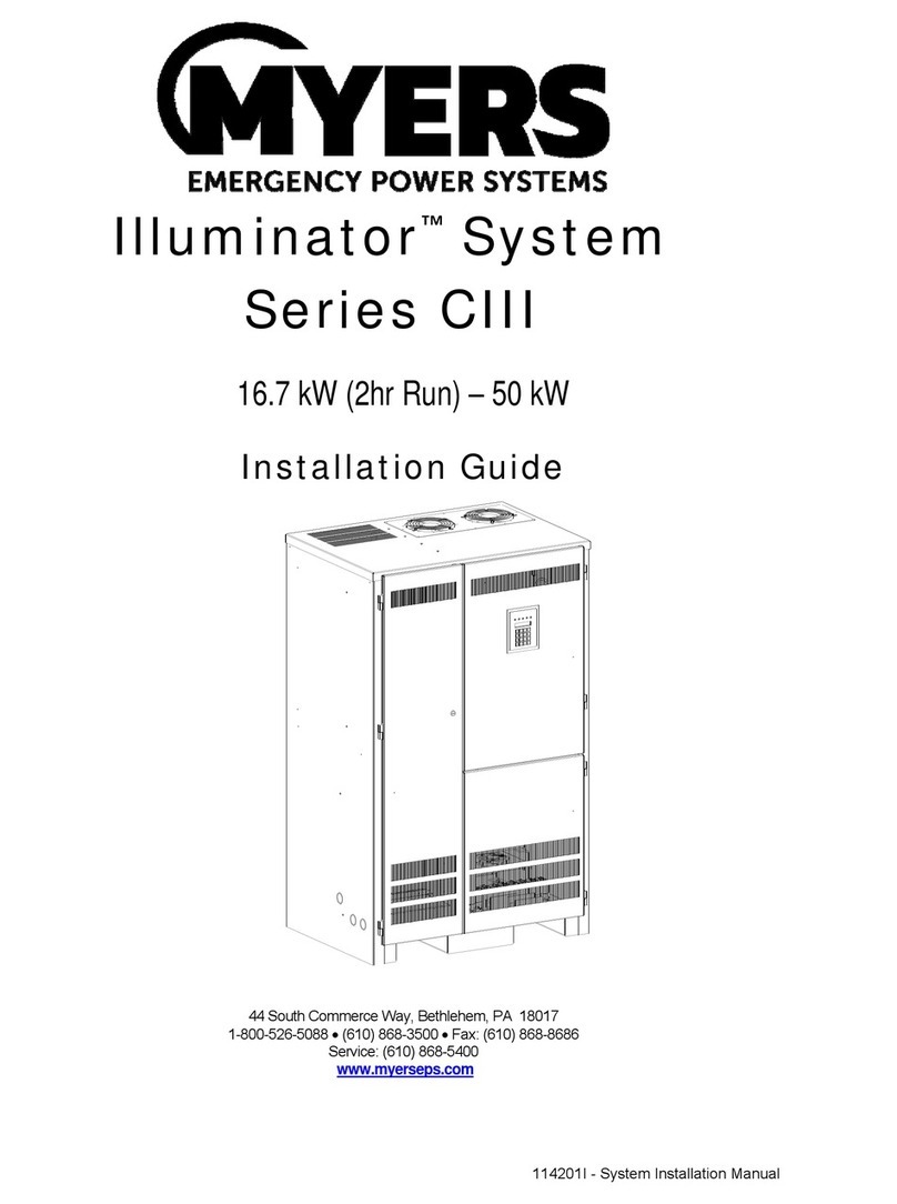 MYERS Illuminator System CIII Series installation guide