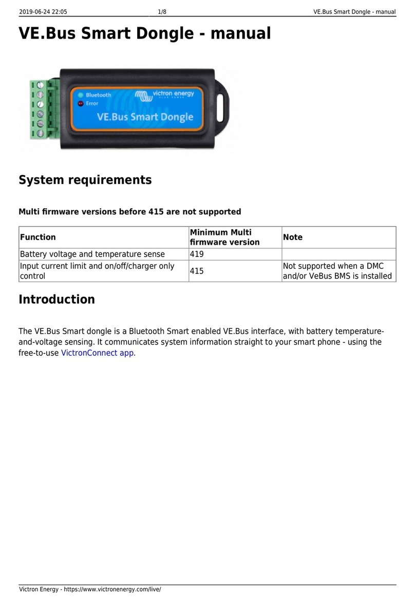 Victron energy VE.Bus manual