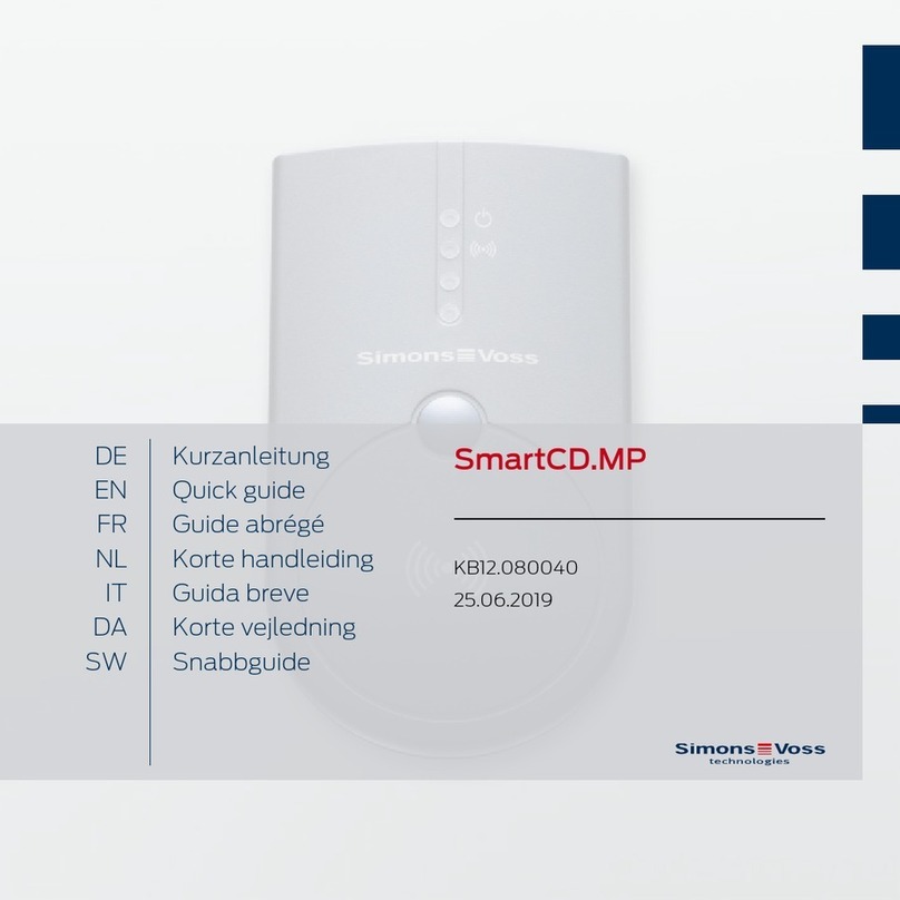 Simons Voss Technologies SmartCD.MP quick guide