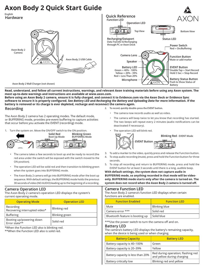 Axon Body 2 quick start guide
