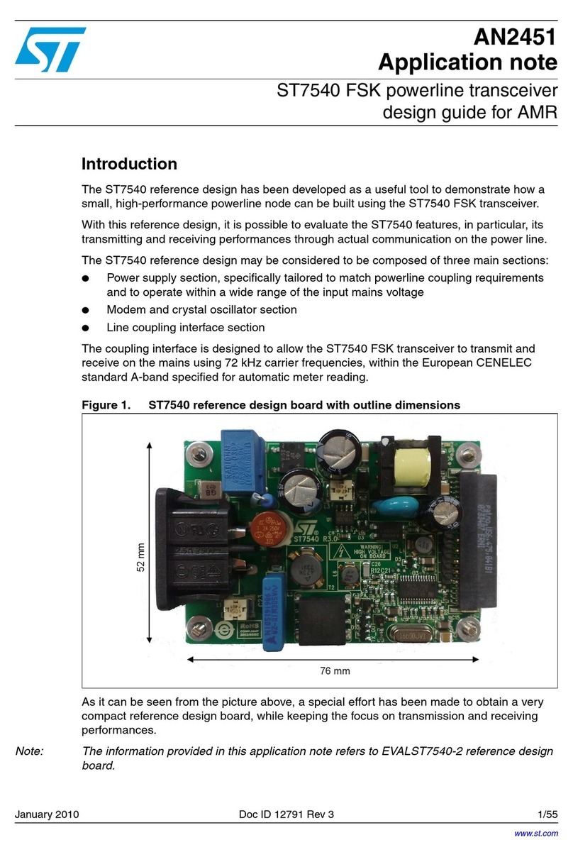 ST ST7540 Installation and operating instructions