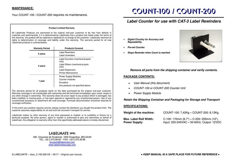Labelmate Count-100 user manual