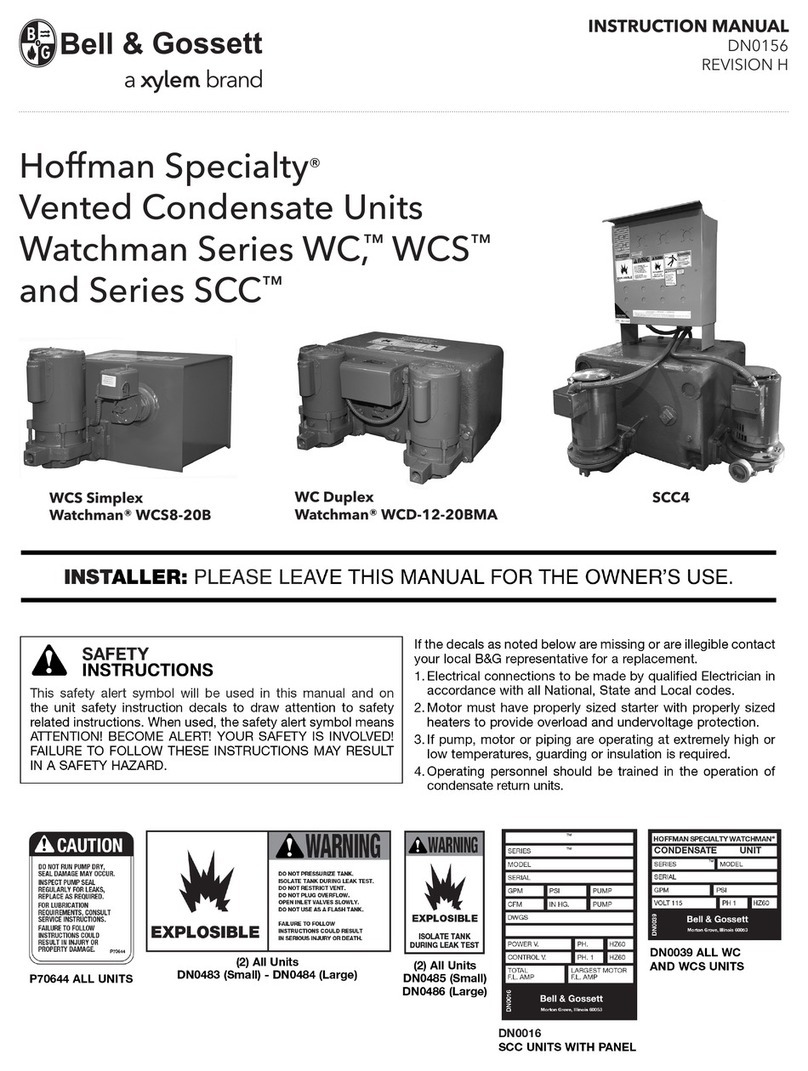 Xylem Bell&Gosset Hoffman Speciality WC Series instruction manual Xylem Bell&Gosset Hoffman Speciality WC Series instruction manual