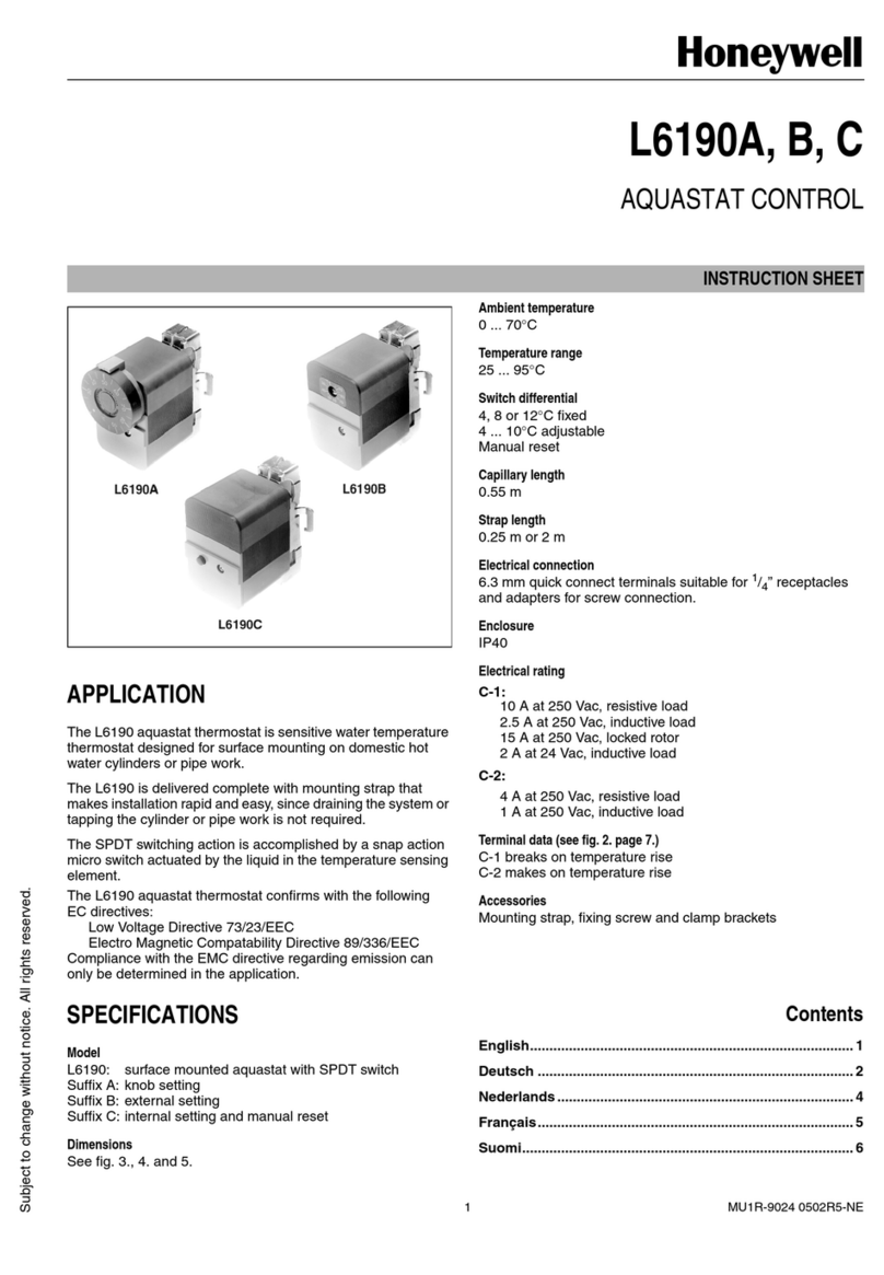 Honeywell L6190A User manual