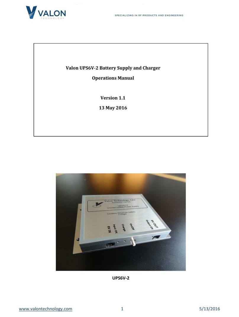 Valon UPS6V-2 Operation manual Valon UPS6V-2 Operation manual