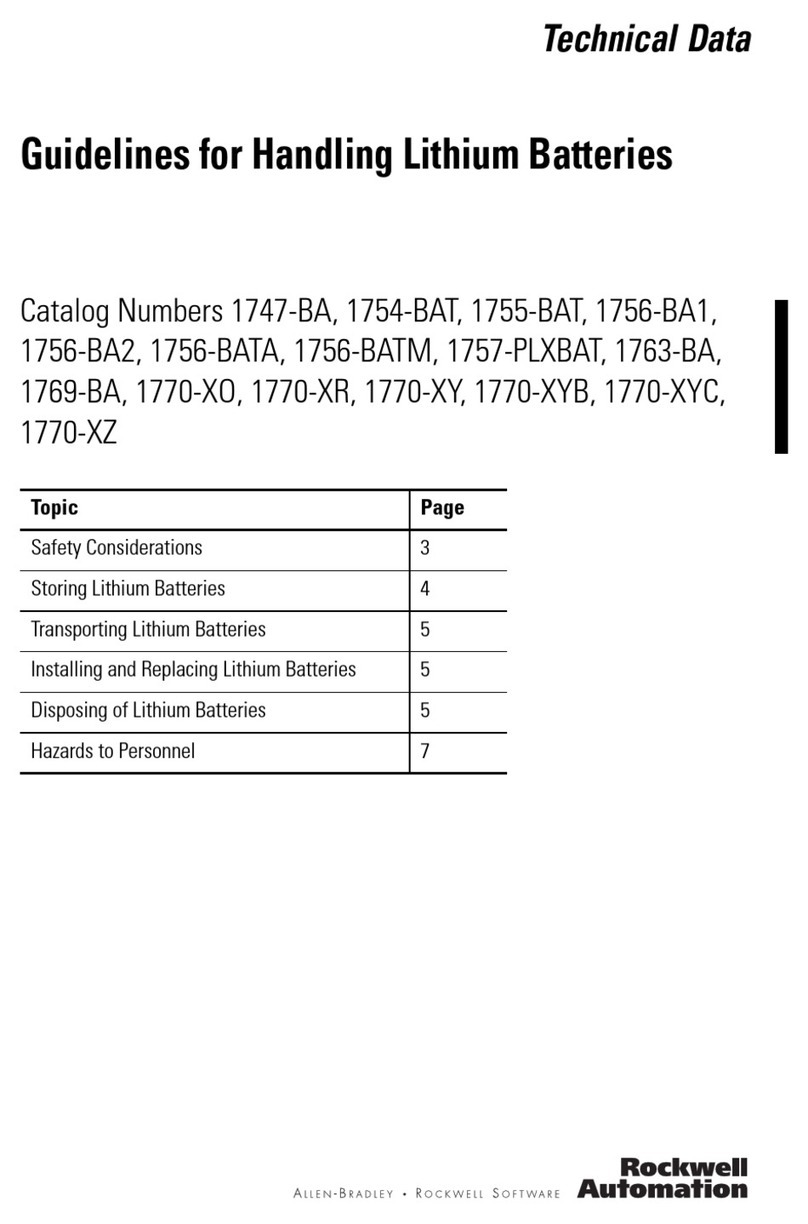 Rockwell Automation Allen-Bradley 1770-XR Guidelines