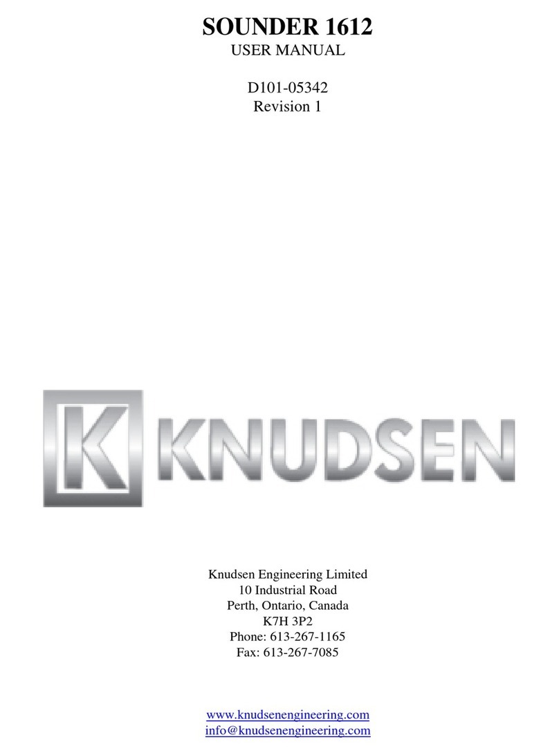 knudsen SOUNDER 1612 user manual
