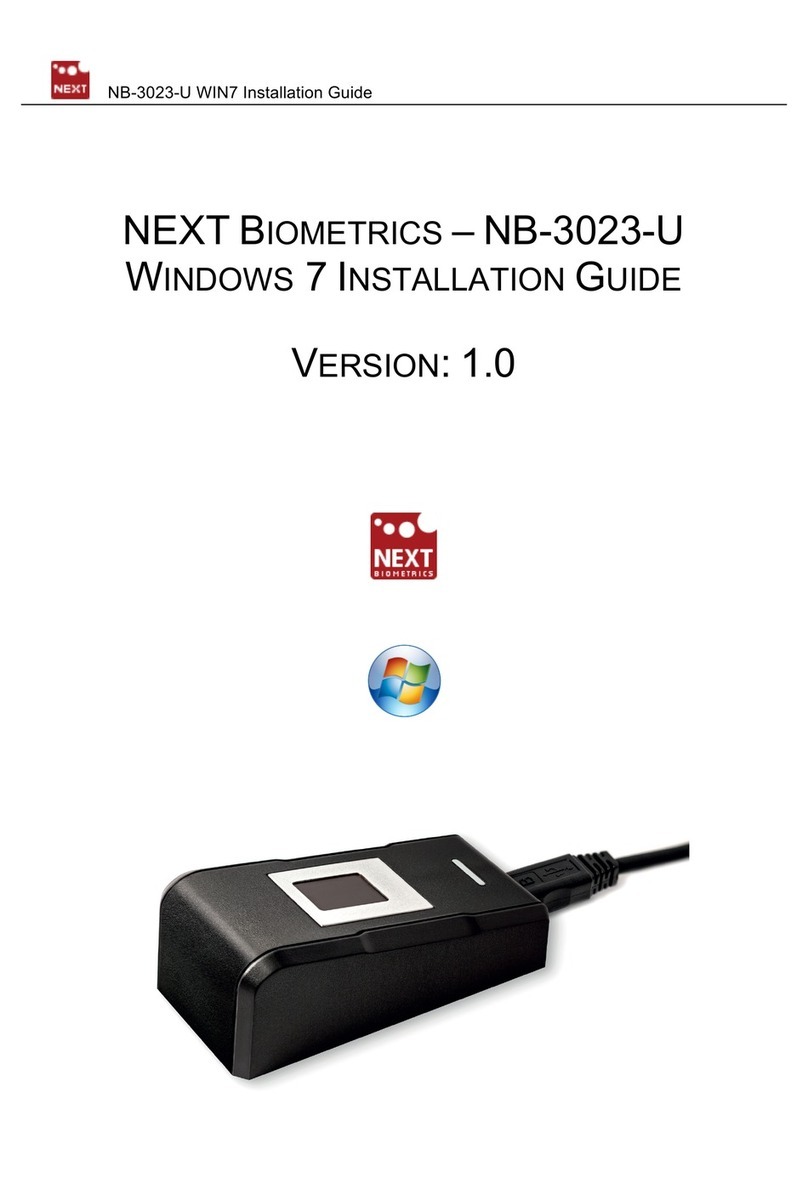NEXT Biometrics NB-3023-U installation guide