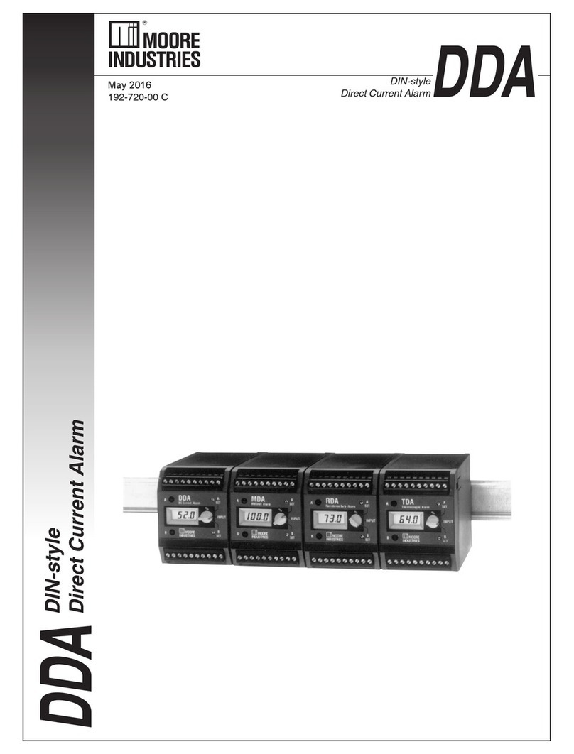 Moore Industries DDA Series installation manual