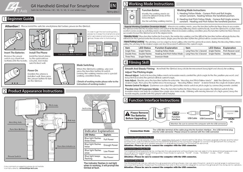 FeiYu Tech G4 quick start guide