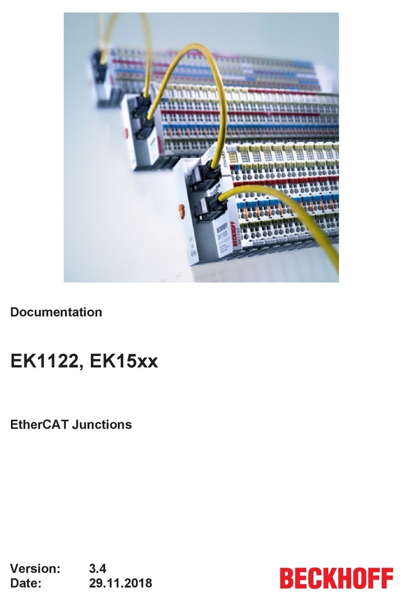 Beckhoff EK15 Series Operator's manual