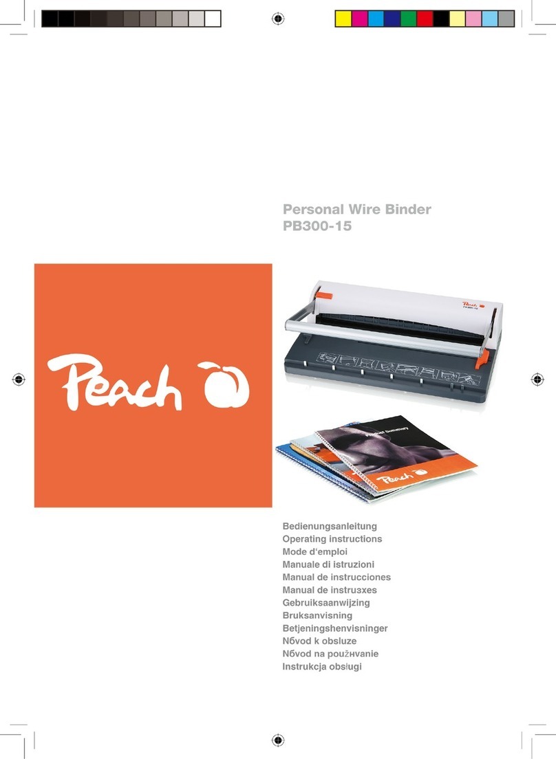 Peach PB300-15 Operation instructions