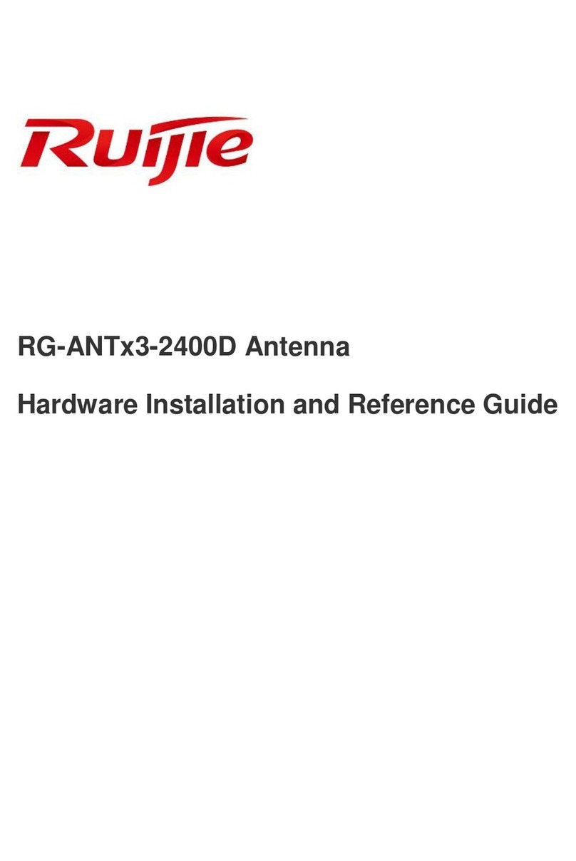 Ruijie Networks RG-ANTx3-2400D Installation and operating manual Ruijie Networks RG-ANTx3-2400D Installation and operating manual