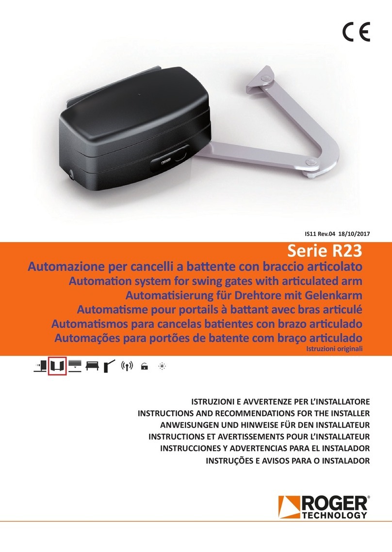 Roger Technology R23 Series Operating instructions