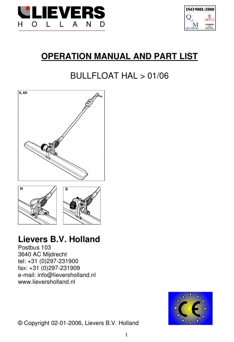Lievers HAL E Operation manual