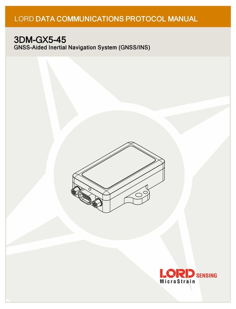 LORD MicroStain 3DM-GX5-45 User manual