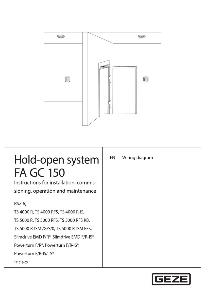GEZE FA GC 150 Wiring diagram