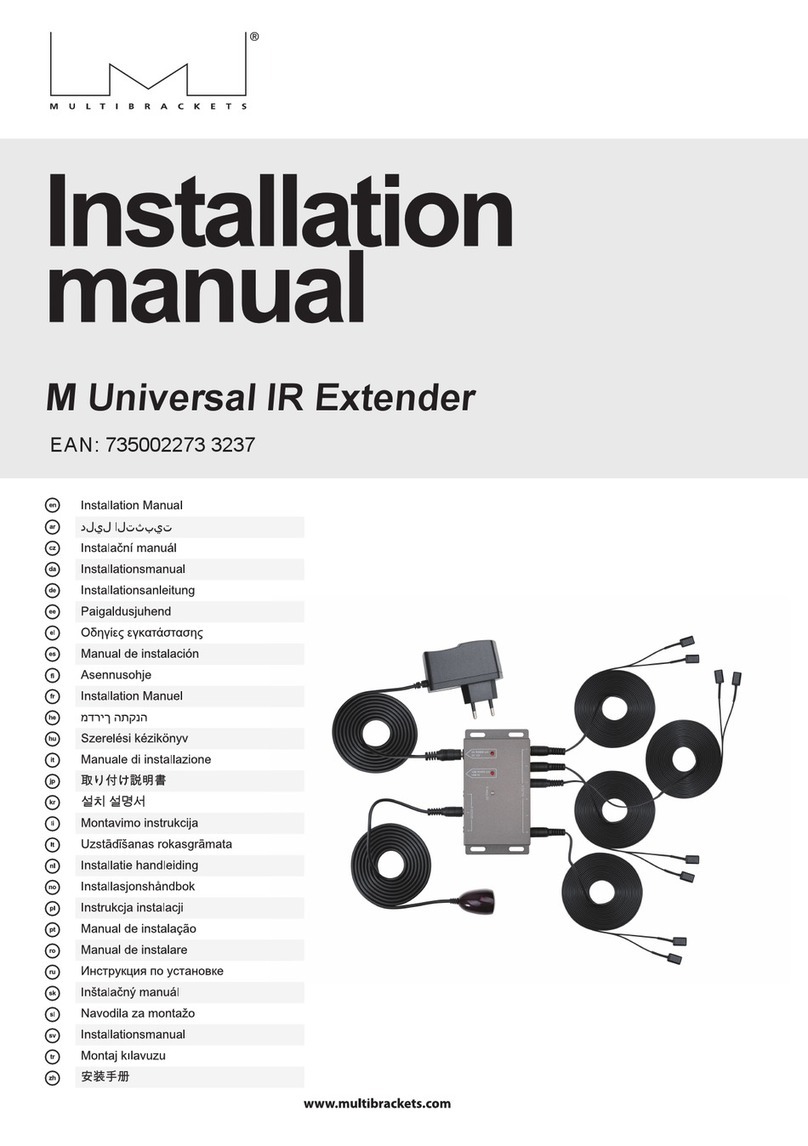 Multibrackets M Universal IR Extender installation manual