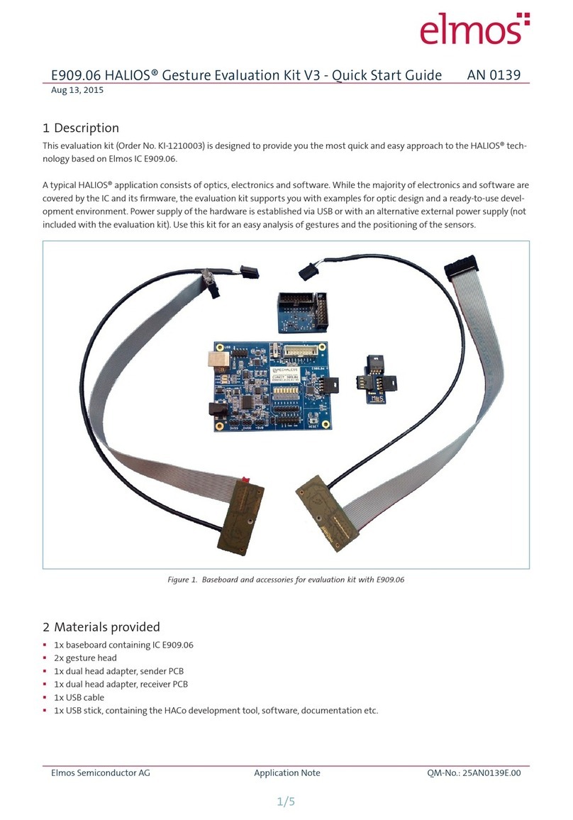 Elmos HALIOS E909.06 Gesture Evaluation Kit V3 quick start guide