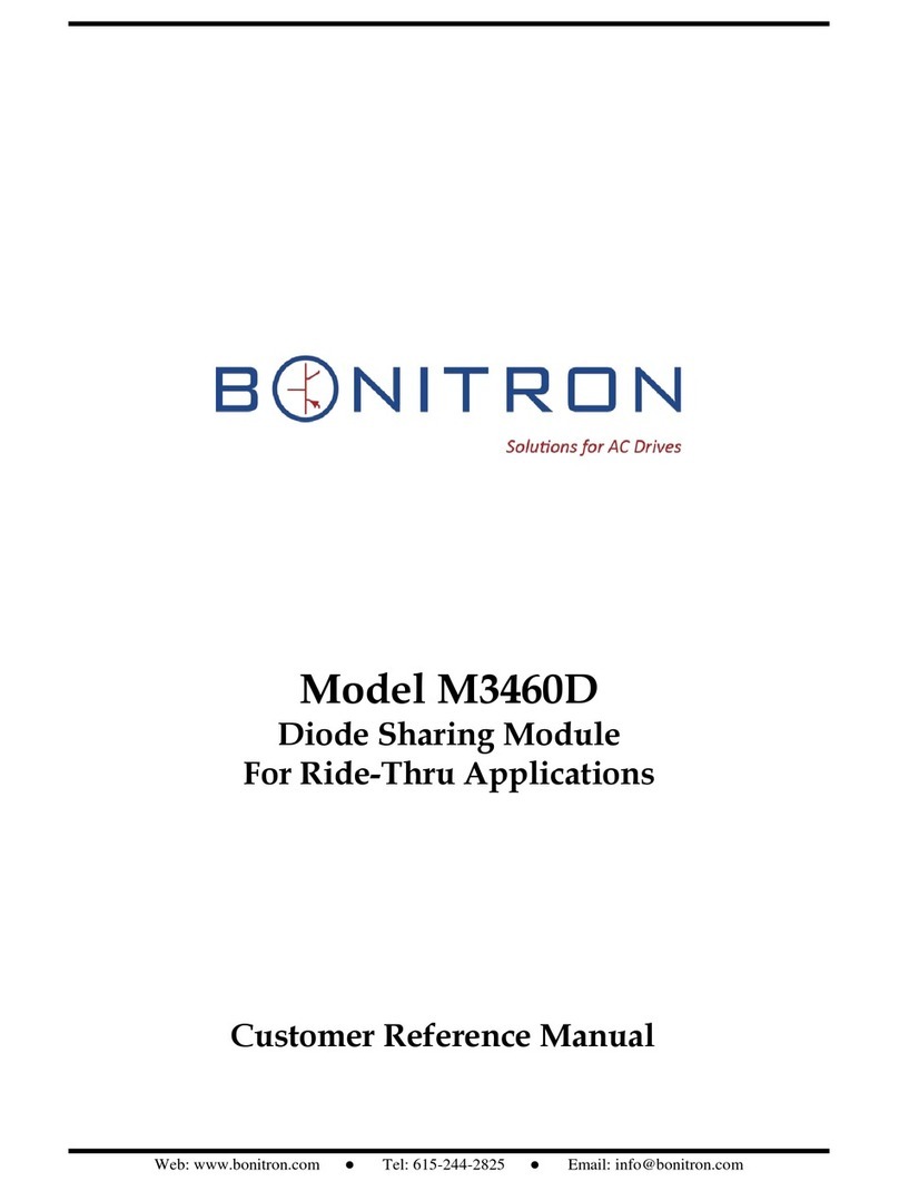 bonitron M3460D User manual