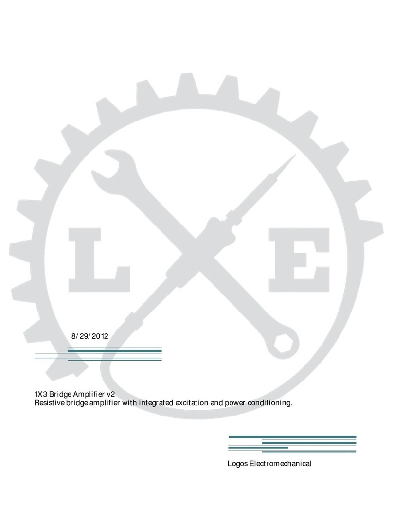 Logos Electromechanical 1X3 Bridge Amplifier v2 manual Logos Electromechanical 1X3 Bridge Amplifier v2 manual