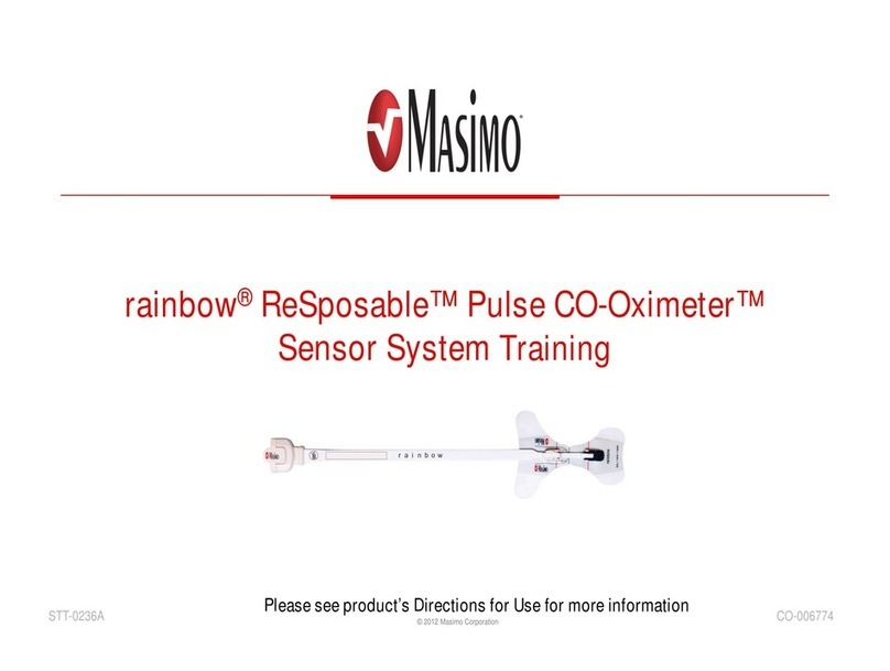 Masimo rainbow ReSposable Pulse CO-Oximeter Training manual