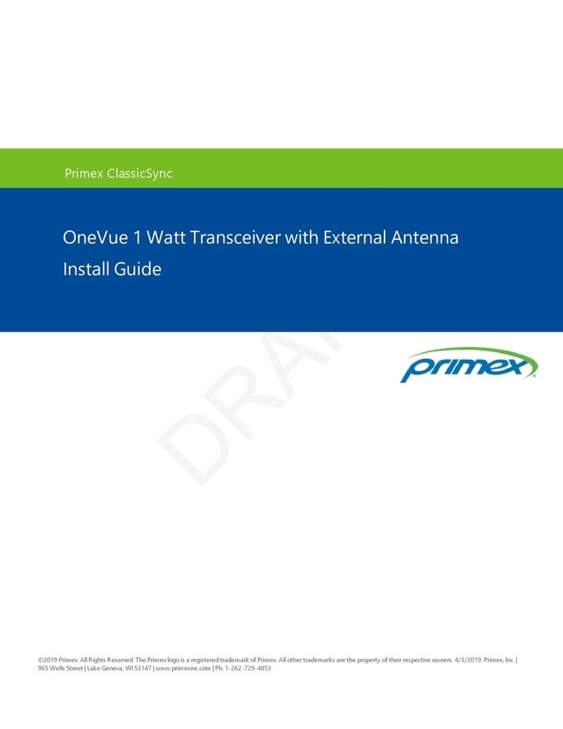 Primex OneVue TX400 install guide