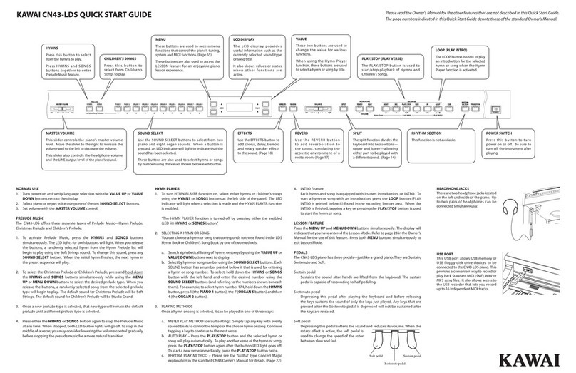 Kawai CN43-LDS User manual