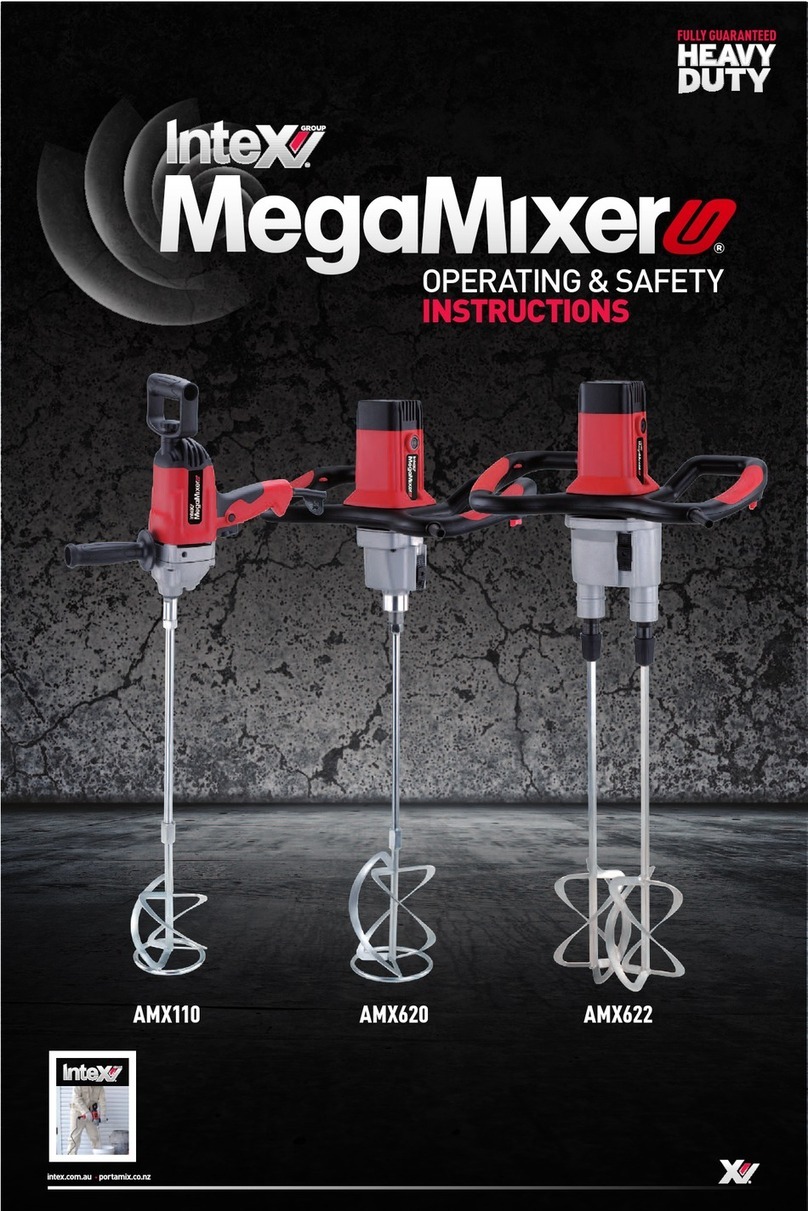 Intex MegaMixer AMX110 Operating/safety instructions