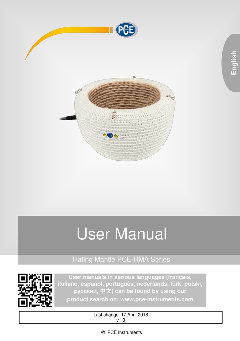 PCE Instruments HMA 25 User manual