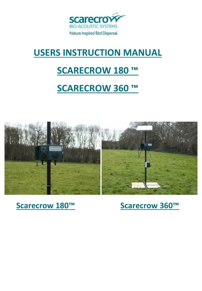 Scarecrow SCARECROW 180 User instruction manual